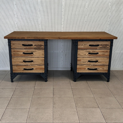 Стол рабочий Iron Wood 6,5ft DAD`s Garage Сорокин