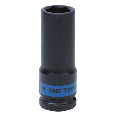 Головка торцевая ударная глубокая шестигранная 1/2", 18 мм 443518M King Tony