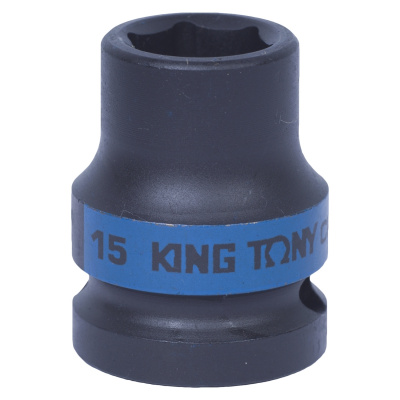 Головка торцевая ударная шестигранная 1/2", 15 мм 453515M King Tony