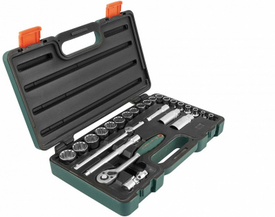 Набор головок торцевых Super Tech 3/8 DR, с аксессуарами, 26 предметов Jonnesway S68H3126S