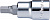 Торцевая головка короткая 1/4" HEX 3 мм, Hans