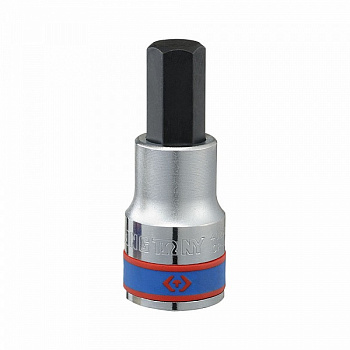 Насадка (бита) торцевая 1/2", HEX, 12 мм, L = 60 мм 402512 King Tony