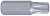 Вставка (бита) торцевая 10 мм, TORX, Т10, L = 36 мм KING TONY 163610T