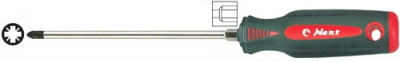 Отвертка крестовая PZ 2x100 силовая Pozidriv Hans