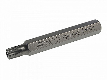 Бита TORX Т45х75мм 10мм удлиненная JTC