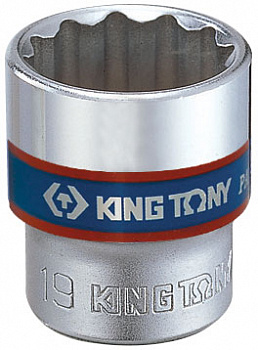 Головка торцевая стандартная двенадцатигранная 3/8", 13 мм 333013M King Tony
