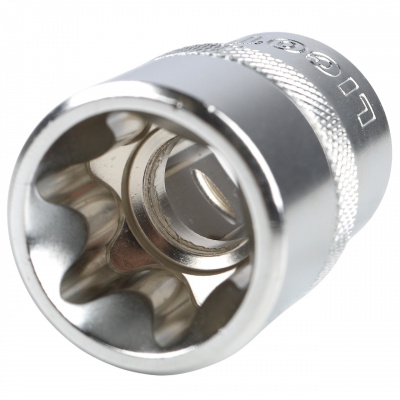 Набор головок Е-профиль Е4-Е24 1/4", 3/8", 1/2" 14пр. на линейке Licota 5 
