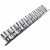 Набор торцевых головок 1/2" 12-ти гранных, 10 пр. на линейке, 3/8"-15/16" Licota