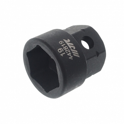 Головка торцевая 1/2" 19мм ударная мини L=28мм JTC-442819