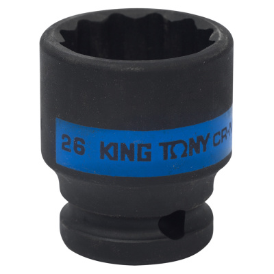 Головка торцевая ударная двенадцатигранная 1/2", 26 мм 453026M King Tony