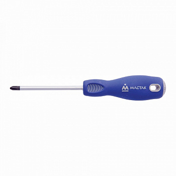 Отвёртка крестовая Phillips 1х100 мм, держатель 041-01100H Мастак