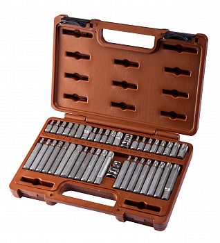 Набор вставок-бит и адаптеров Ombra TORX, SPLINE, HEX 3/8", 1/2"DR, 42 предмета