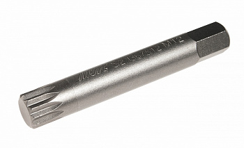 Бита SPLINE М12х75мм 10мм удлиненная S2 JTC-1367512