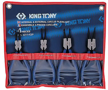 Набор съемников стопорных колец, 4 предмета 42114GP King Tony