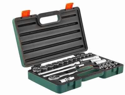 Набор головок торцевых Super Tech 1/2 DR с аксессуарами, 27 предметов Jonnesway S68H4127S