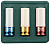 Набор головок торцевых ударных глубоких 1/2 DR (пластик, цвет), 17-21 мм, 3 предмета Jonnesway S03AD4303