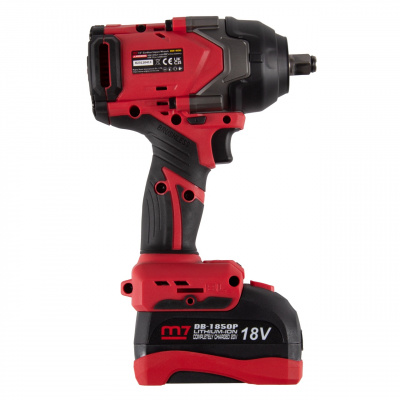 Гайковерт аккумуляторный ударный 1/2", 1600 Нм, 18 В MIGHTY SEVEN