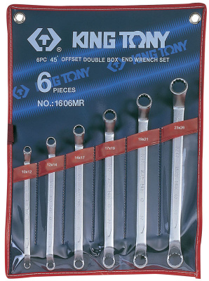 Набор накидных ключей, 10-26 мм, 6 предметов 1606MR King Tony