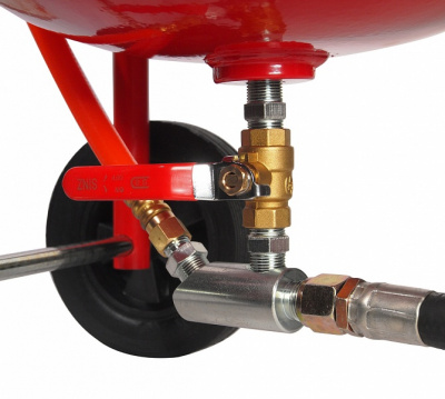 Аппарат пескоструйный 38 литров, шланг 1/2, 250PSI JTC-5324
