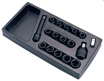 Ложемент ударных головок 1/2",17шт" Hans