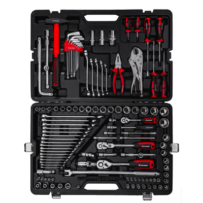 Набор ручных инструментов 1/2", 3/8", 1/4" 142 предмета TECHNIC RUNTEC