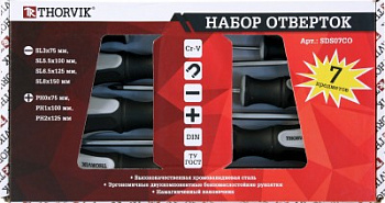 Набор отверток стержневых, 7 предметов Thorvik