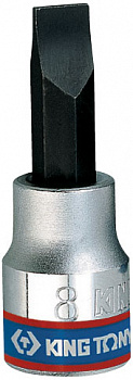 Насадка (бита) торцевая 3/8", Slotted, 1х5 мм, L = 50 мм 302205 King Tony