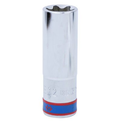Головка торцевая Е-стандарт 1/2", E22, L = 77 мм 427522M King Tony