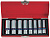 Набор глубоких торцевых головок 3/8", шестигранные, 10-19 мм, 8 предметов 3508MR King Tony