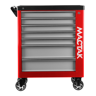 Тележка инструментальная, 7 выдвижных ящиков, "НОВА", красная МАСТАК