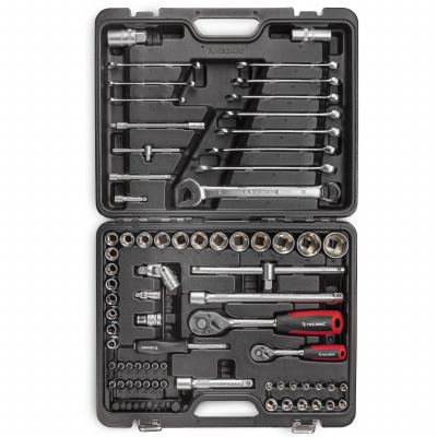 Набор ручных инструментов 1/2", 1/4" 82 предмета TECHNIC RUNTEC 