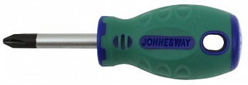 Отвертка стержневая крестовая ANTI-SLIP GRIP, PH2х38 мм Jonnesway