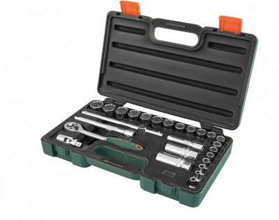 Набор головок торцевых Super Tech 3/8 DR, с аксессуарами, 26 предметов Jonnesway S68H3126S
