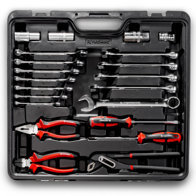 Набор ручных инструментов 1/2", 1/4"  121 предмет TECHNIC RUNTEC 