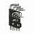 Набор ключей TORX ТS10-ТS50 Г-образных 9 предметов JTC-5355