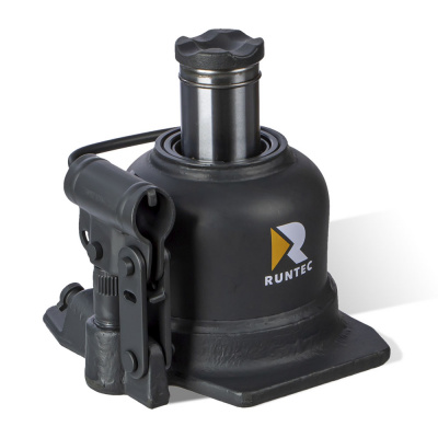 Домкрат бутылочный 10 т, 125-225 мм, двухштоковый, профессиональный RUNTEC RT-WJ10 