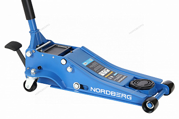 Домкрат подкатной 3 тонны 75-505 мм с механическим стопором NORDBERG N3203L