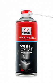 VENWELL VW-SL-047RU Смазка водоотталкивающая белая c PTFE White Grease (аэрозоль) 400мл