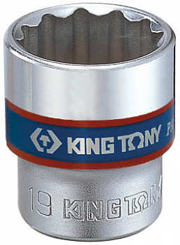 Головка торцевая стандартная двенадцатигранная 3/8", 15 мм 333015M King Tony