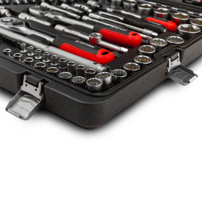 Набор ручных инструментов 1/2", 3/8", 1/4" 142 предмета TECHNIC RUNTEC