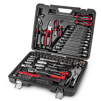 Набор ручных инструментов 1/2", 1/4" 72 предмета TECHNIC RUNTEC