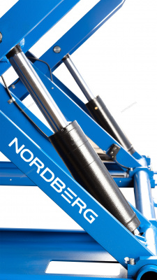 Подъемник ножничный 3 т, 220 В, синий N632-3B NORDBERG