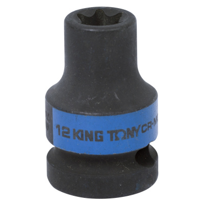 Головка торцевая ударная Е-стандарт 1/2", E12, L = 38 мм 457512M King Tony