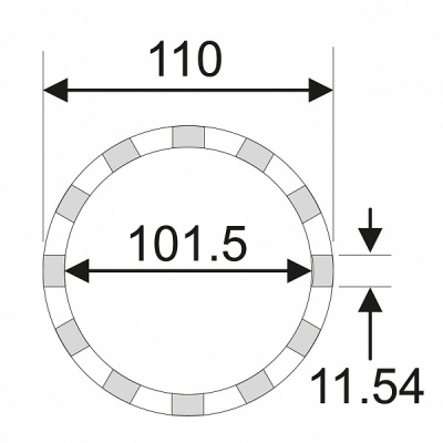 Съемник гайки задней оси 3/4” 101.5мм 12PT (MERCEDES) JTC-5164