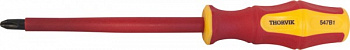 Отвертка крестовая диэлектрическая PHILLIPS®  VDE 1000 v PH0x60 мм Thorvik