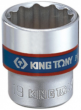 Головка торцевая стандартная двенадцатигранная 3/8", 8 мм 333008M King Tony