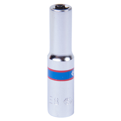 Головка торцевая Е-стандарт 1/4", E8, L = 50 мм 227508M King Tony