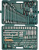 Набор инструмента универсальный 1/4", 1/2"DR, 128 предметов  S04H524128S Jonnesway