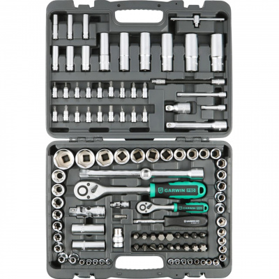 Набор ручных инструментов 1/4" и 1/2" 6 гр. 108 предметов GARWIN PRO