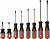 Набор отверток стержневых ROUND GRIP, 8 предметов Ombra